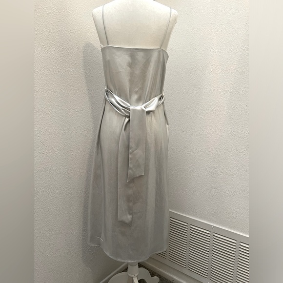 Zara Silver Slip Dress - Picture 5 of 12
